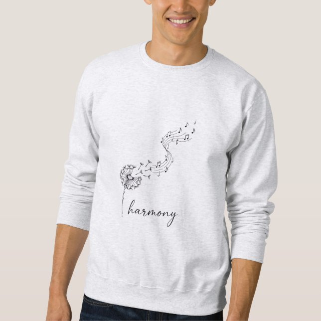 Sudadera Yoga Breathe, Regalo Musical   (Anverso)
