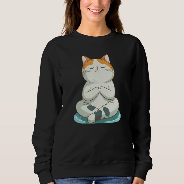 Sudadera Yoga Cute Kitty Cat (Anverso)