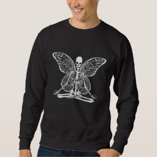 Sudadera Yoga Esqueleto Mariposa Hada Grunge Fairycore Esté