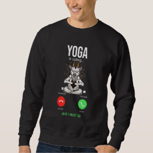 Sudadera Yoga Está Llamando Cabra Meditación Namaste Yogi