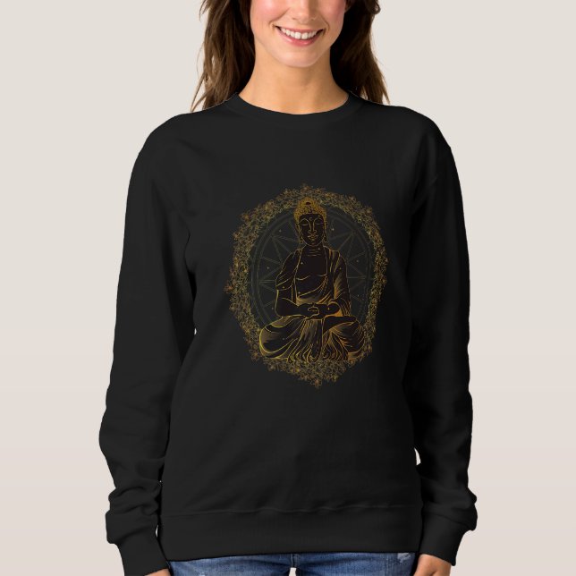 Sudadera Yoga Exclusivo Chakra Buda Mandala Hombres Y Mujer (Anverso)