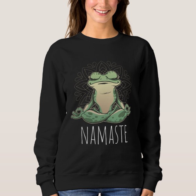 Sudadera Yoga Frog Namaste (Anverso)