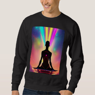 Sudadera Yoga Girl Female Sun Salutation Meditation Chakra