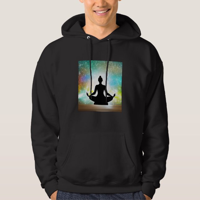 Sudadera Yoga Girl Female Sun Salutation Meditation Chakra  (Anverso)