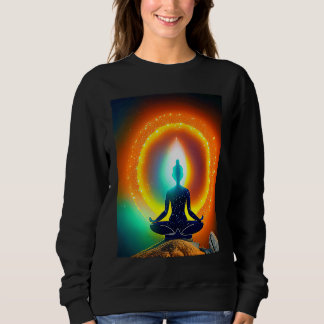 Sudadera Yoga Girl Female Sun Salutation Meditation Chakra 