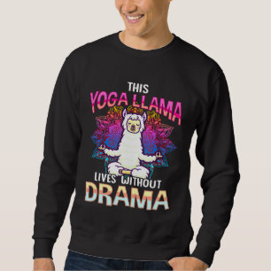 Sudadera Yoga Llama Alpaca Llamaste Mandala Amante de Alpac