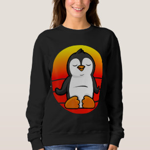 Sudadera Yoga Pingüino Meditación Yoga Para Niños Y Pare