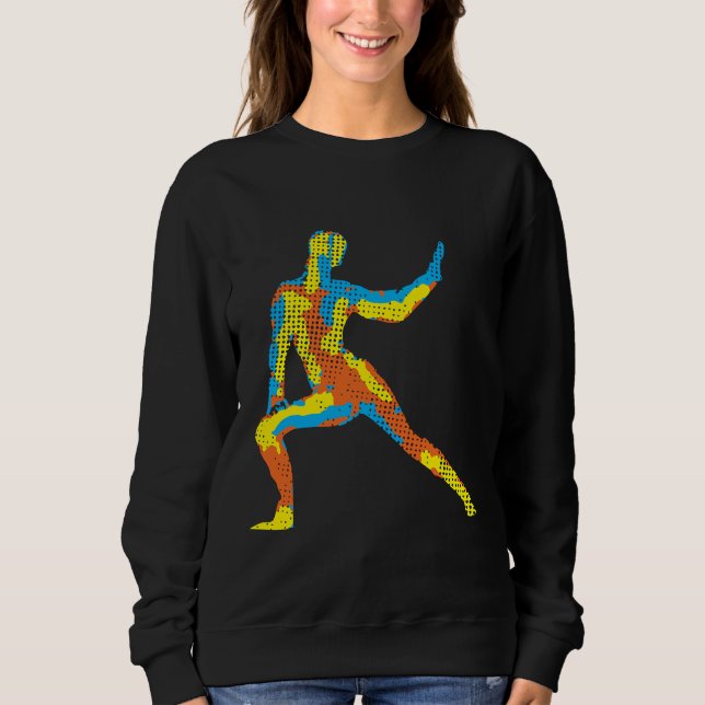 Sudadera Yoga Pose moderno colorido (Anverso)
