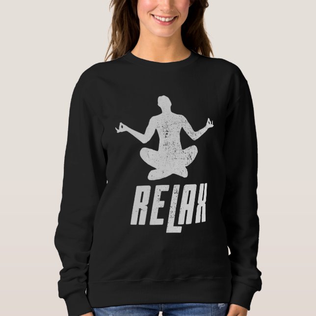Sudadera Yoga Relax Meditación espiritual Yogis Poses Fitne (Anverso)