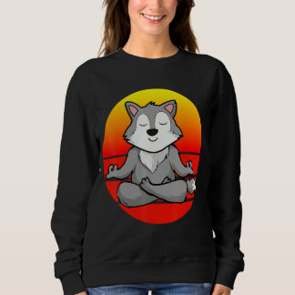 Sudadera Yoga Wolf Meditación Yoga Para Niños Y Padres