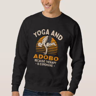 Sudadera Yoga y Terapia de Adobo Fitness Comida Filipina Sa