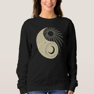 Sudadera Yoga Ying Yang Sun Moon Tees Gráficos Para Mujeres