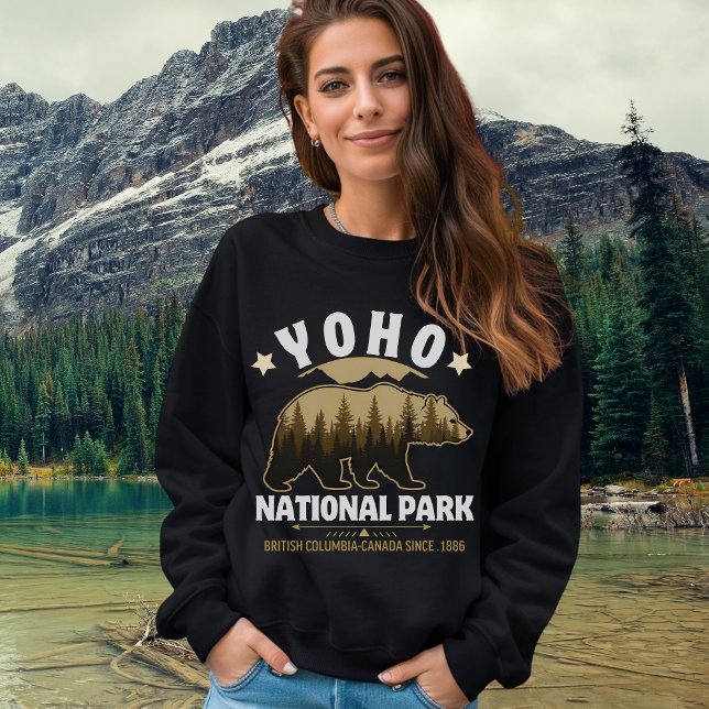 Sudadera Yoho National Park Canada – Bear & Forest Landscap (Subido por el creador)