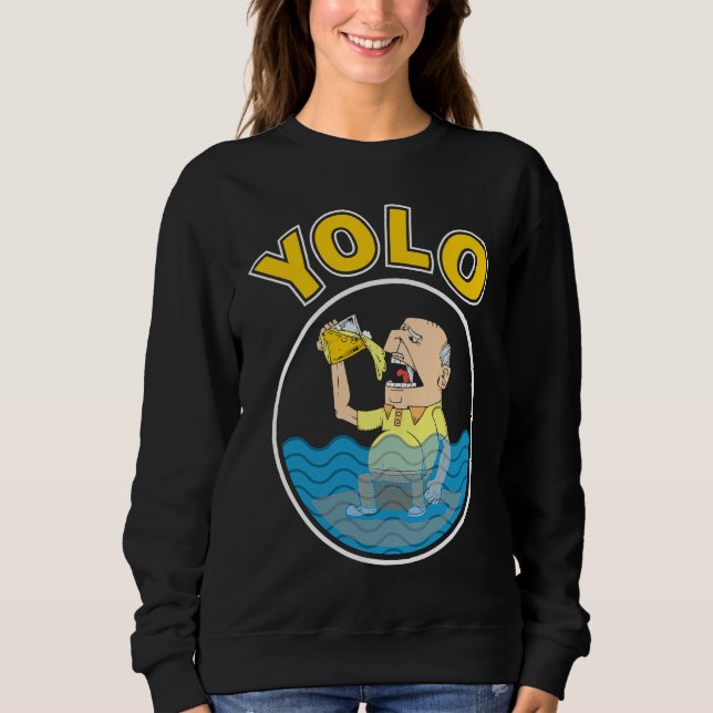 Sudadera YOLO Drinking (Anverso)