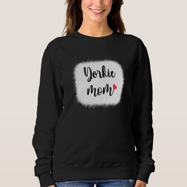 Sudadera Yorkie Dog Mom Womens Yorkshire Terrier (Anverso)