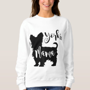 Sudadera Yorkie Mama Profile Yorkshire Terrier Fun Dog Mom