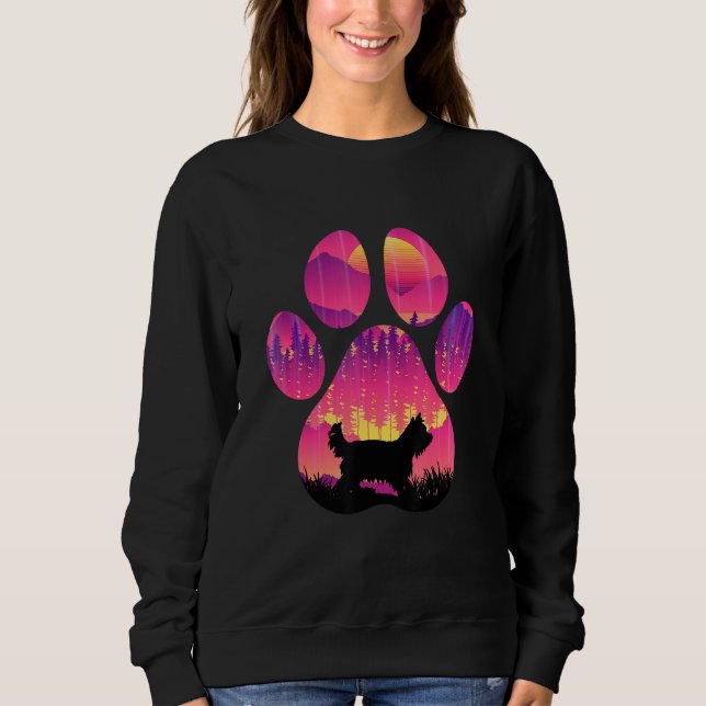 Sudadera Yorkshire Paw Mom Dad Dog  Women Men (Anverso)