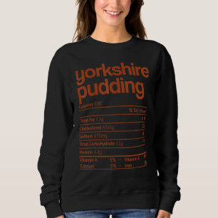 Sudadera Yorkshire Pudding Nutrición Fact Thanksending Chri