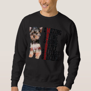 Sudadera Yorkshire Terrier Asombroso Amar Fuerte Ser Feliz