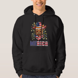 Sudadera Yorkshire Terrier Bandera De EE. UU. Sombrero Fueg