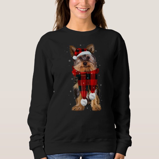 Sudadera Yorkshire Terrier Buffalo tocado Yorkie Dog Christ (Anverso)