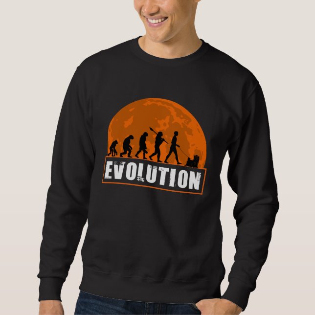 Sudadera Yorkshire Terrier Dog Dad Human Evolution (Anverso)
