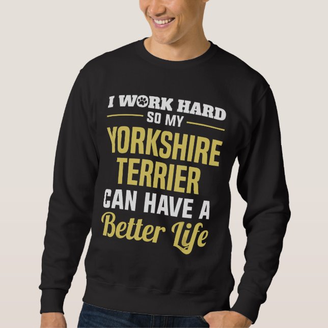 Sudadera Yorkshire Terrier Funny Dog Shirt Gifts (Anverso)