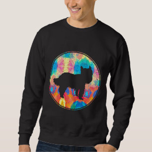 Sudadera Yorkshire Terrier Retro Silueta Vintage Bonito Per
