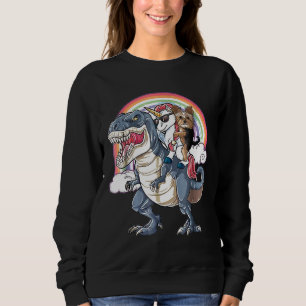 Sudadera Yorkshire Terrier y unicornio montan T Rex como je