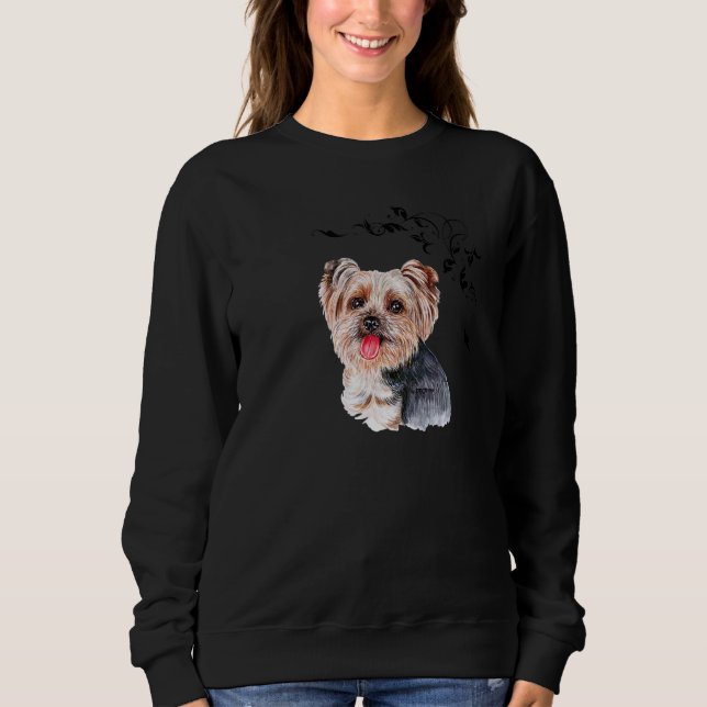 Sudadera Yorkshire Terrier Yorkie Dog (Anverso)