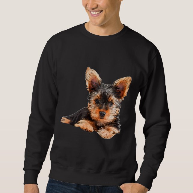 Sudadera Yorkshire terrier Yorkie Puppy Dog (Anverso)