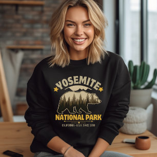 Sudadera Yosemite National Park Vintage Bear