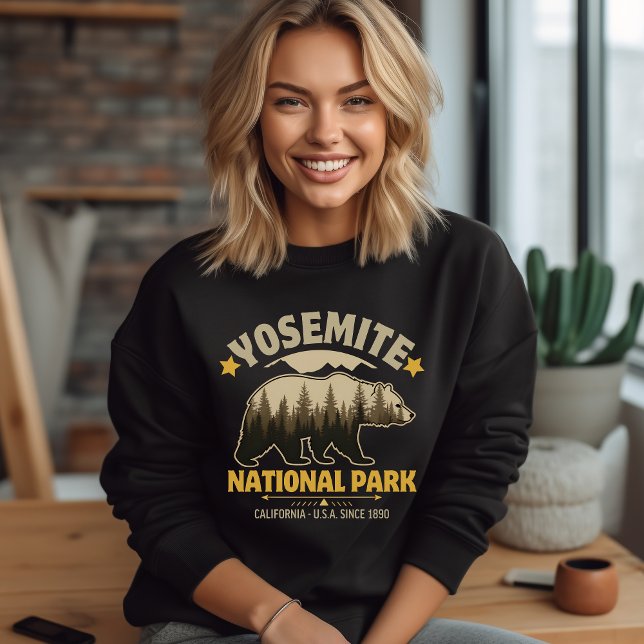 Sudadera Yosemite National Park Vintage Bear (Subido por el creador)