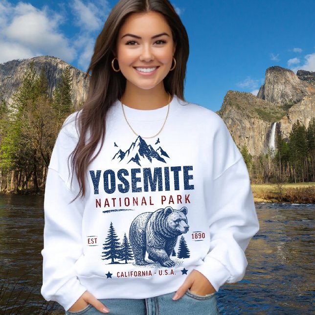 Sudadera Yosemite National Park Vintage Bear Sweatshirt (Subido por el creador)