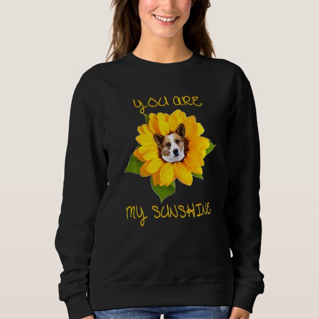 Sudadera You Are My Sunshine Cardigan Welsh Corgi (Anverso)