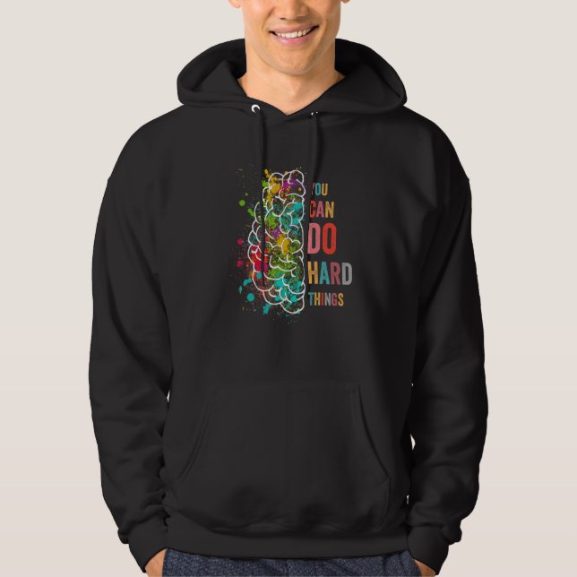 Sudadera You Can Do Hard Things  Inspirational Quote (Anverso)