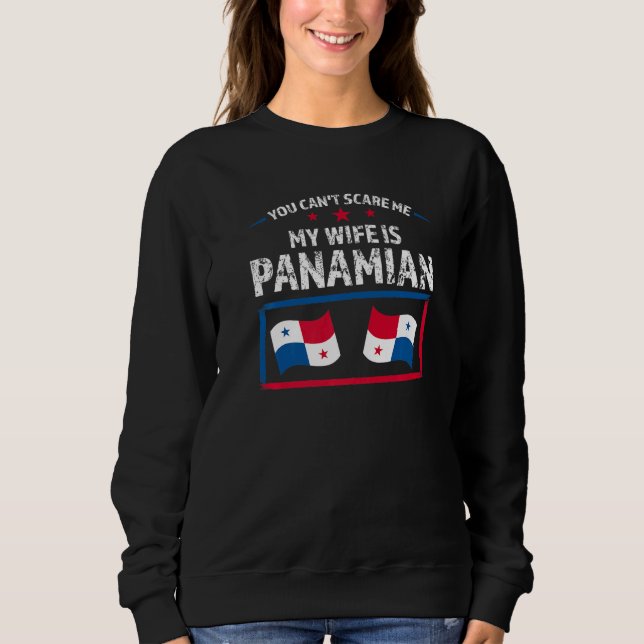 Sudadera you can't scare wife is Panamian Panama Panamian P (Anverso)