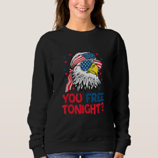 Sudadera You Free Tonight strars stripes eagle with US flag