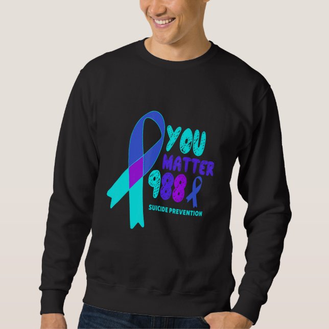 Sudadera You Matter 988 Suicide Prevention Awareness Rainbo (Anverso)
