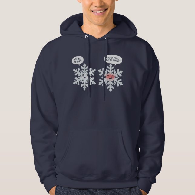Sudadera You Melt My Heart Snowflakes (Anverso)