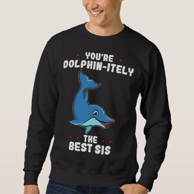 Sudadera You re Dolphin itely The Best Sis Siblings Day Dol (Anverso)