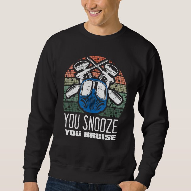 Sudadera You Snooze You Bruise Paintball Game Squad For Men (Anverso)