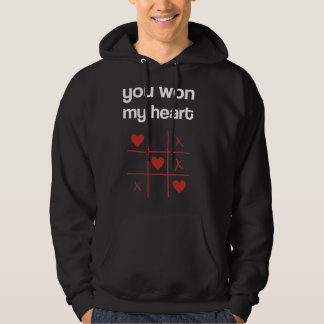 Sudadera You Won My Heart Cute Tic Tac Toe Game  Valentine