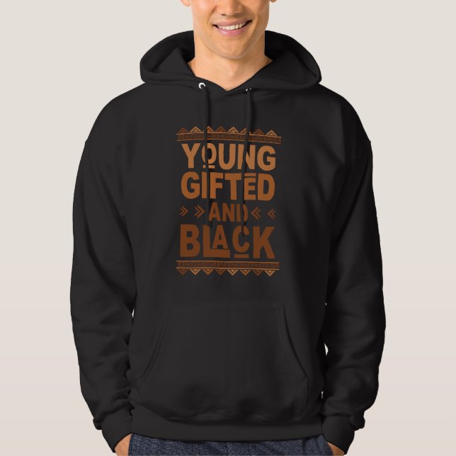 Sudadera Young ed And Black Afro Black History Month Melani (Anverso)