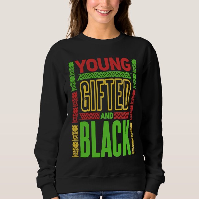 Sudadera Young  ed and Black Black History Month  1 (Anverso)