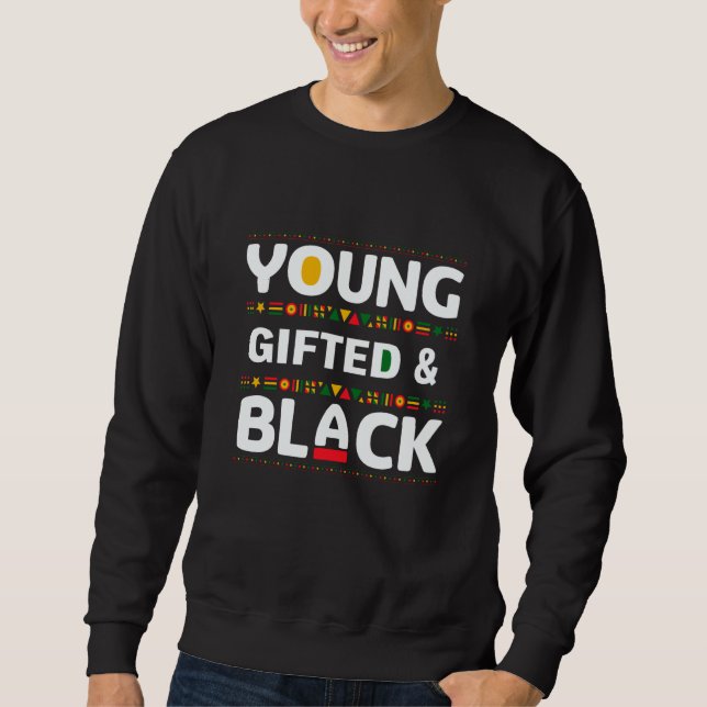 Sudadera Young ed And Black Black Pride Costume Men Women (Anverso)