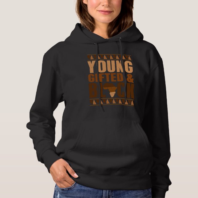Sudadera Young ed Black Black Girl Magic Black History Mela (Anverso)