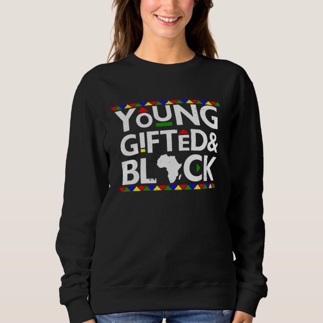 Sudadera Young ed Black Melanin African Black History Month (Anverso)