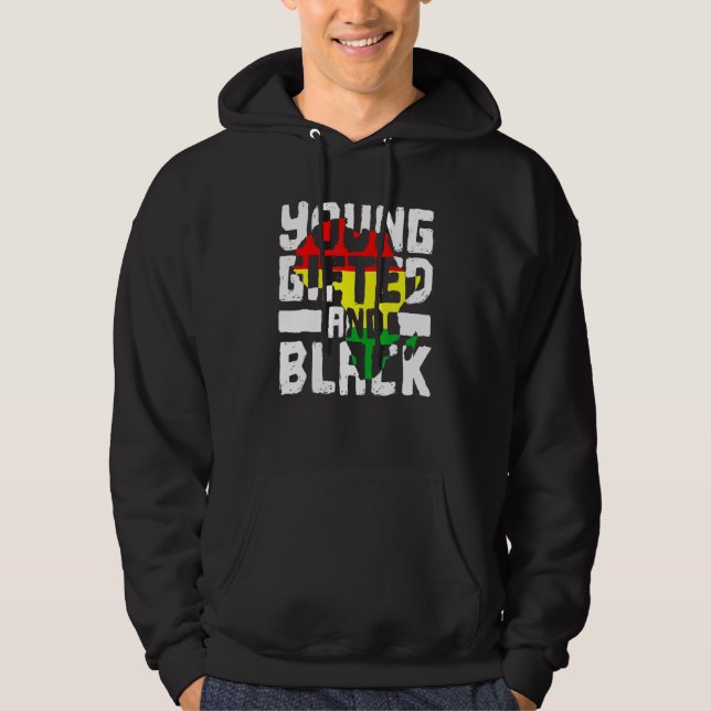 Sudadera Young Gifted And Black African American Pride Hist (Anverso)