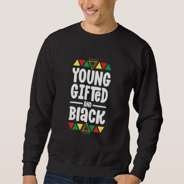 Sudadera Young Gifted And Black History Shirts For Kids Boy (Anverso)